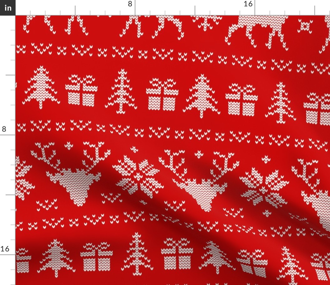 XL Ugly Christmas Sweater Red - extra large scale