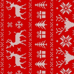Xl Ugly Christmas Sweater Red Rotated - extra large scale