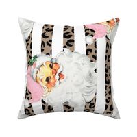 Pink Santa Leopard Stripes Rotated - large scale