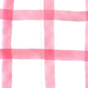 Open red watercolour checkered 
