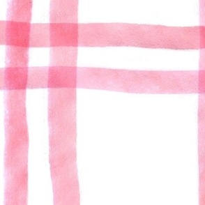 Double red watercolour checkered