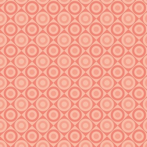 Geometric Pattern: Rondel Diamond: Salmon