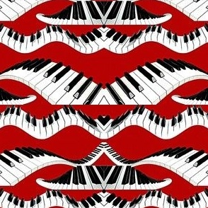 claviers de piano en vagues