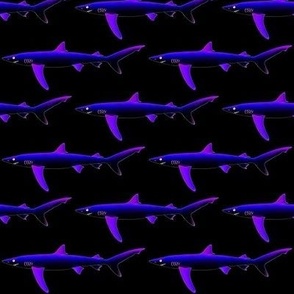 Blue Shark neon purple 4in