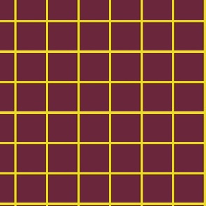 Care of Square 44 - Windowpane in Wine & Lemon Lime