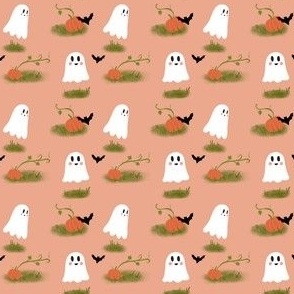 Pumpkin Patch Ghosts and Bats