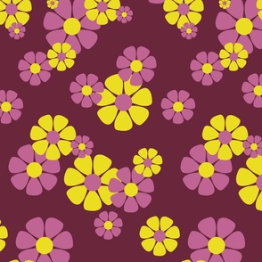 Maybe After They're Spread - Floral in Wine (ST2021MATS)