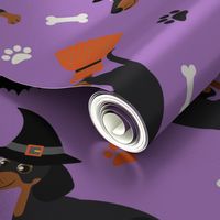 Dachshund Halloween Purple