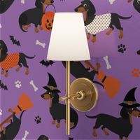 Dachshund Halloween Purple