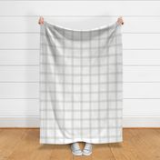 Windowpane Plaid - Sage on white, Large Scale