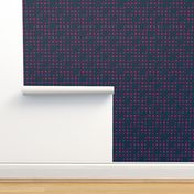 Navy and Pink Triangle Dots