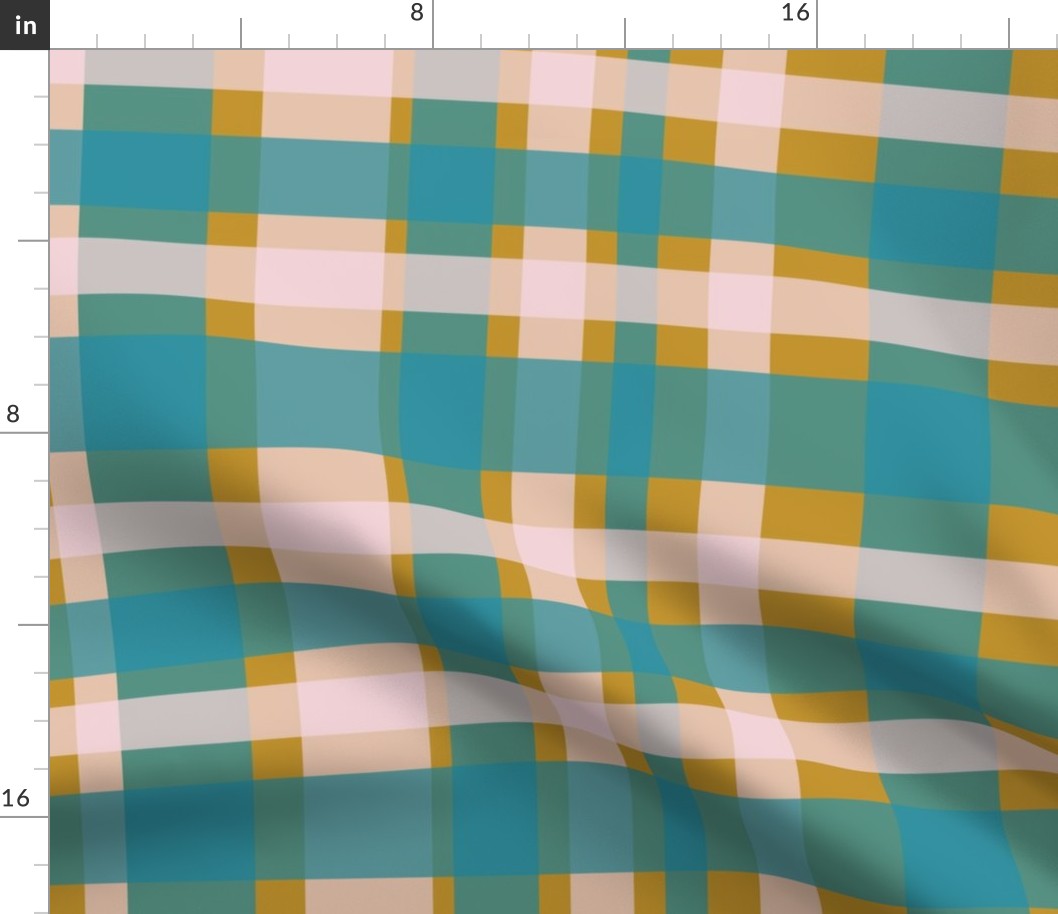 This will be our Plaid (20") - pink, blue, yellow (ST2022TWOP)