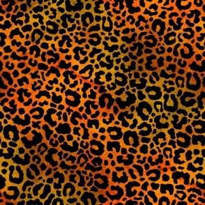 leopard orange ink
