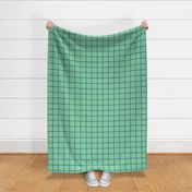 Care of Square 44 - Windowpane in Jade and Peacock