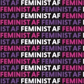 Feminist AF Pink Purple