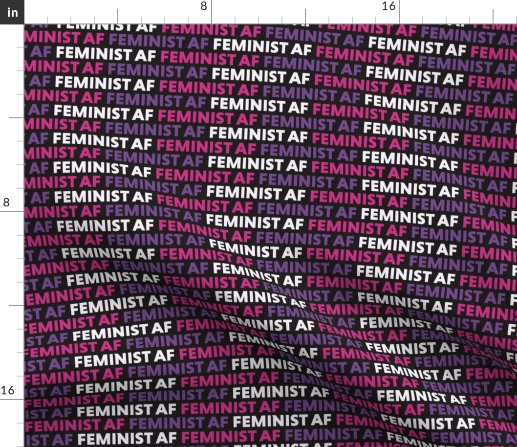 Feminist AF Pink Purple