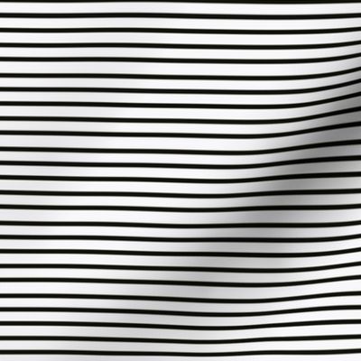 Black white Horizontal Stripes
