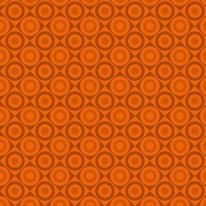 Geometric Pattern: Rondel Diamond: Tangerine