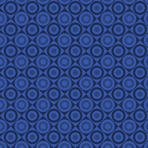 Geometric Pattern: Rondel Diamond: Azure
