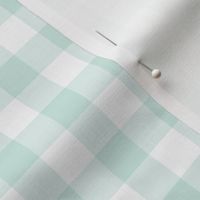 check gingham Mint Green gingham