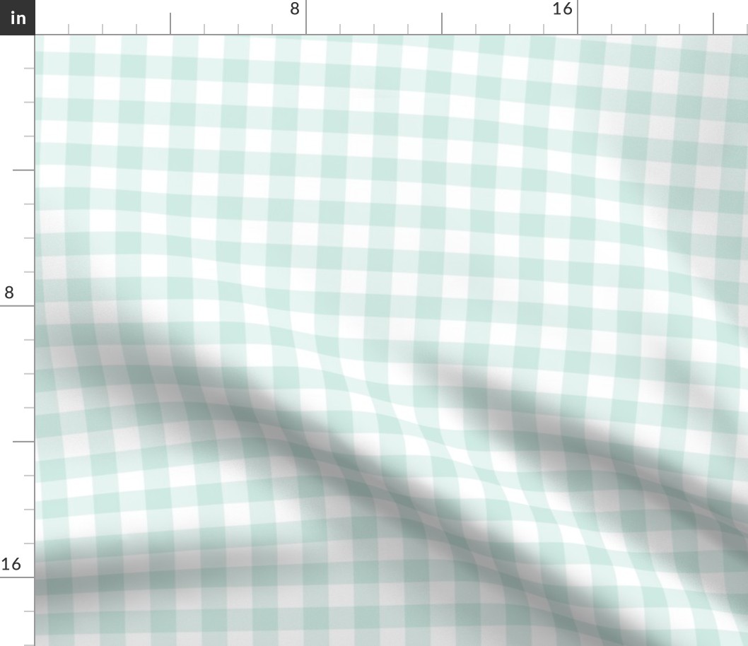 check gingham Mint Green gingham