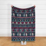 vintage nordic christmas multi XL