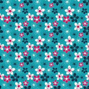 Turquoise Cherry Blossom