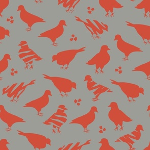 Orange Pigeon Stencils
