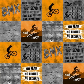 BMX Patch Quilt Orange