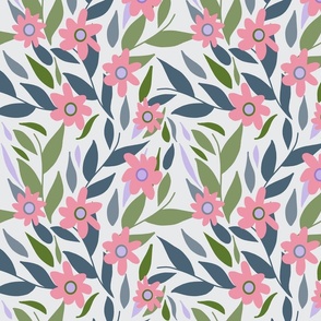 Wandering Floral Pink Flower Remix