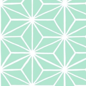 Star Tile, Mint Green // x -large