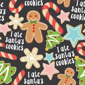 I Ate Santa's Cookies - Soft Black, Medium scale