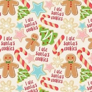 I Ate Santa's Cookies - Cream, Small Scale