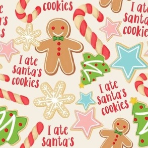 I Ate Santa's Cookies - Cream, Medium Scale