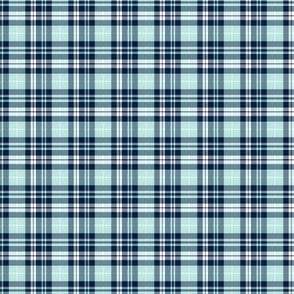 (tiny scale) fall plaid (blue, navy, white) || the bear creek collection C21