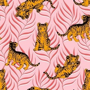 Tiger Cubs (Pink and Marigold Palette)