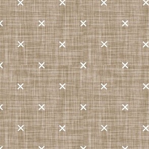 taupe linen x