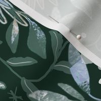 Pine Bird Floral Petal Solids-Calm