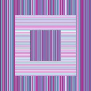 Square tripled in plum colors