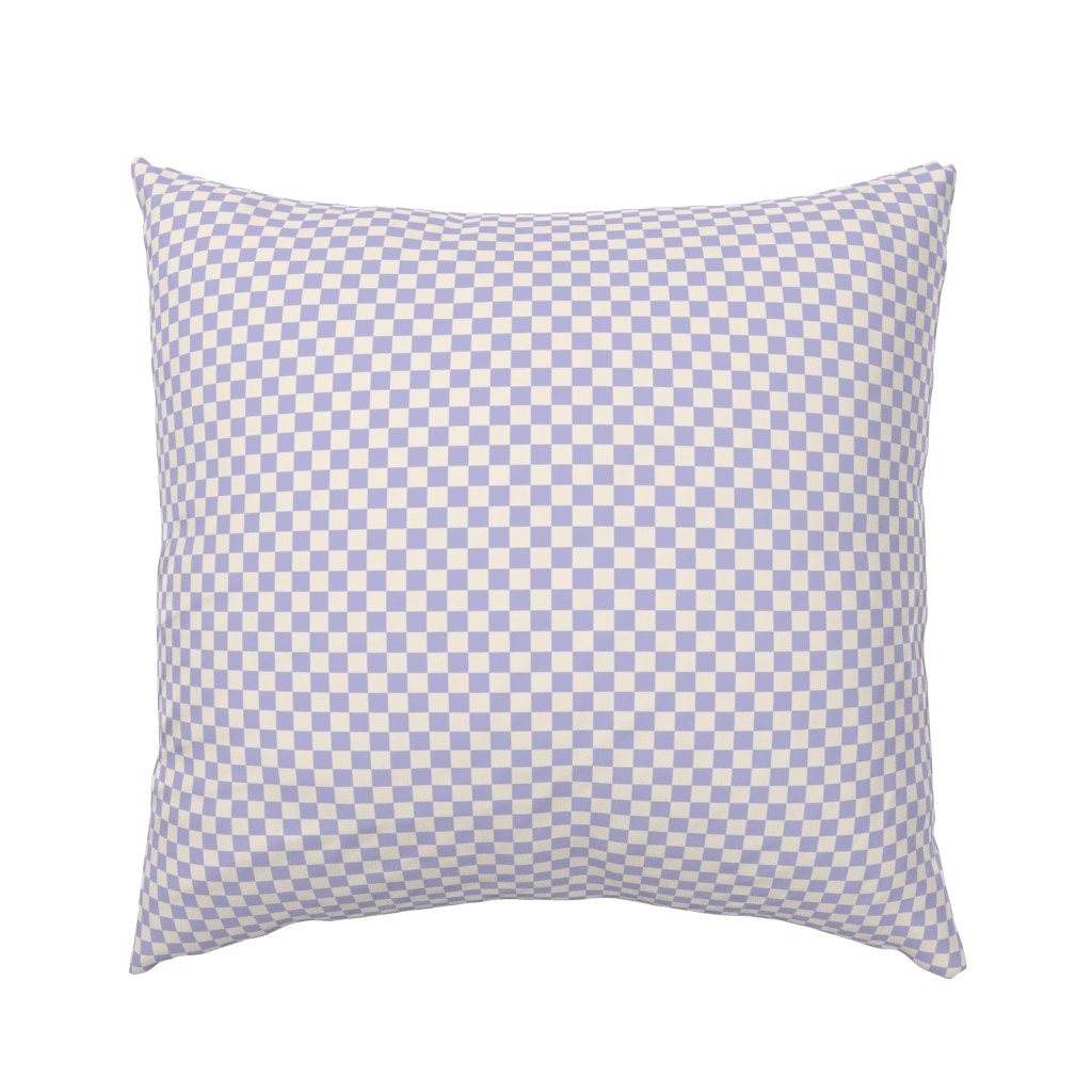 1/2” Classic Checkers, Lavender and Cream