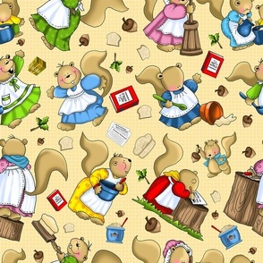Squirrely Nut Bread Characters