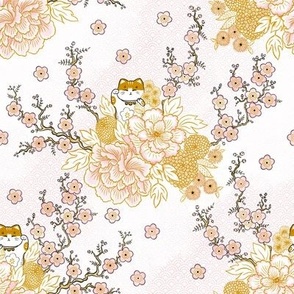 Happy Neko Blooms (gold-pink) small