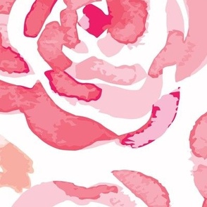 JUMBO // Pink Roses on white