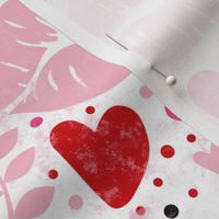 Large Scale Pucker Up Luscious Lips Hearts Lovecore Valentine