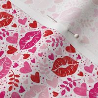 Small Scale Pucker Up Luscious Lips Hearts Lovecore Valentine