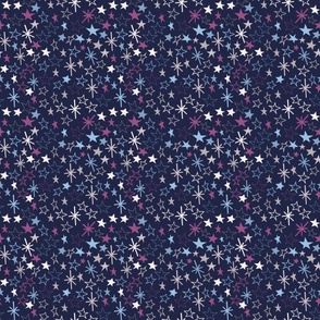 Bigger Scale Outer Space Galaxy Stars Dark Background