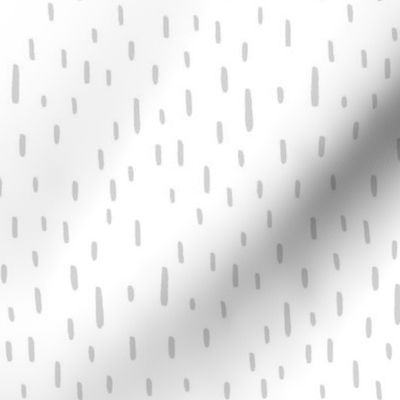 Hand-drawn Grey Dots - Rain Large