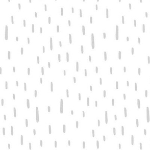 Hand-drawn Grey Dots - Rain Large