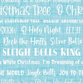 Bigger Scale Christmas Carol Songs on Blue