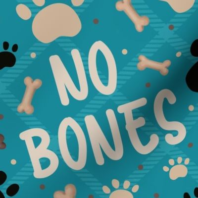 Large Scale Bones No Bones Noodles the Pug Dog Paw Prints